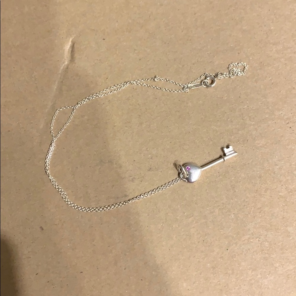 Tiffany & Co heart key necklace